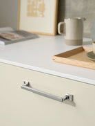 Heritage - Classic Square Feet Handle & Knob | Nickel, Brass or Gun Metal | Aspin Collins