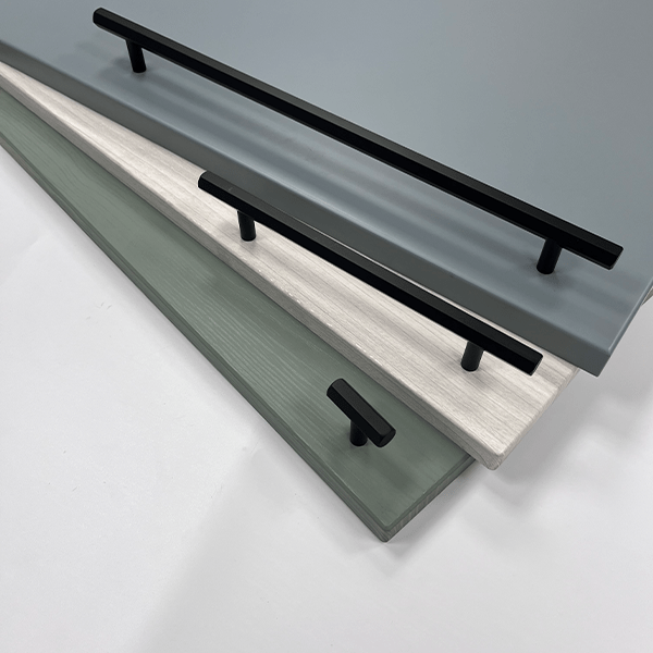 Hex Style T Bar Handle & Knob | Eldente | Cabinet Pull Black & Gold | Aspin Collins