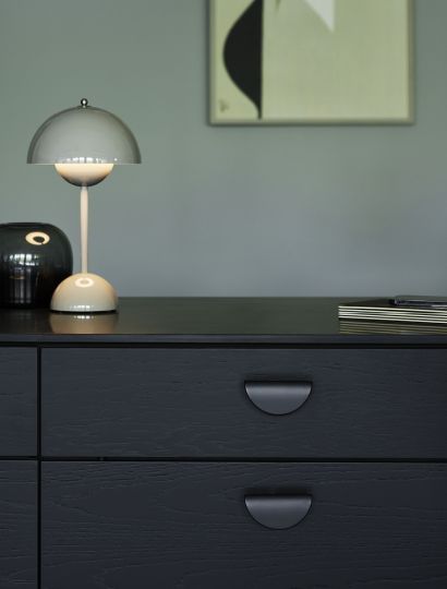 Horizon - Half Moon Pull Handle | Matt Black or Matt White | Aspin Collins