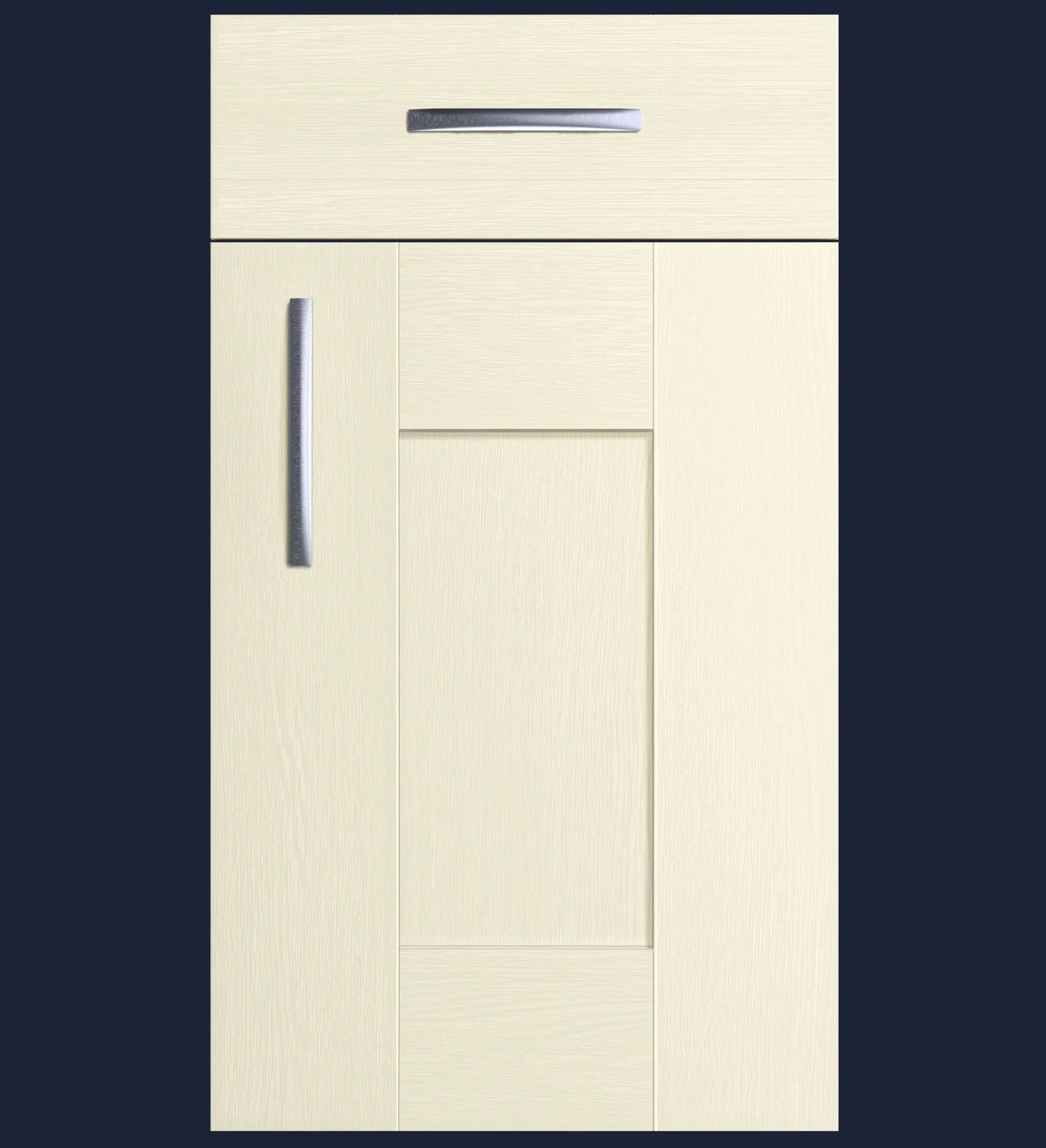Ivory | Woodgrain Shaker Kitchen Doors | Aspin Collins