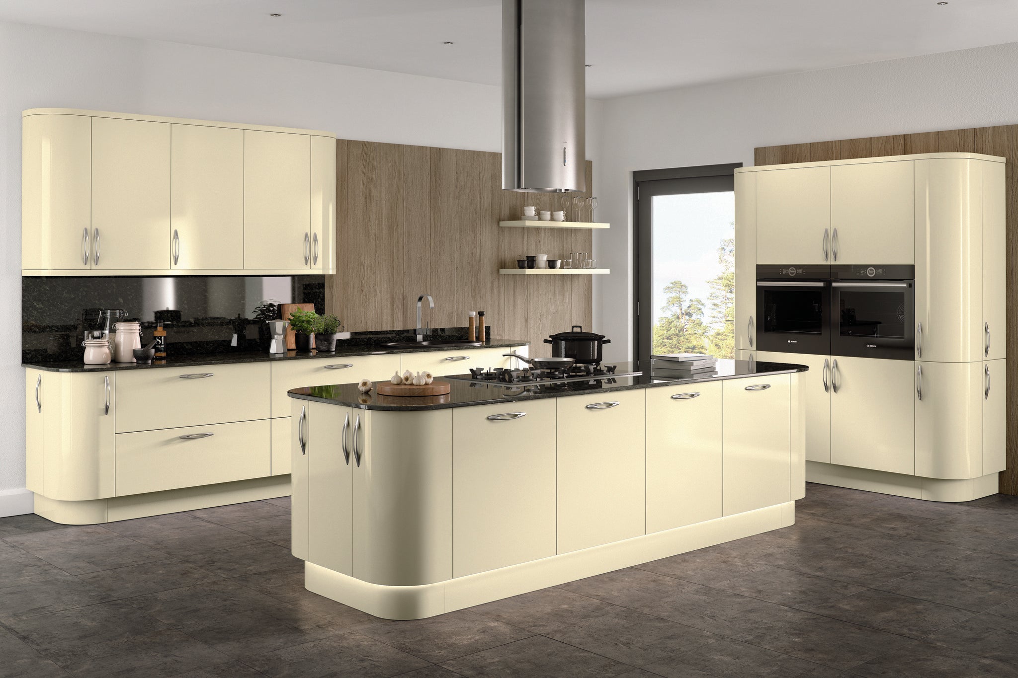 Slab Finishing Components | Ivory High-Gloss | Aspin Collins