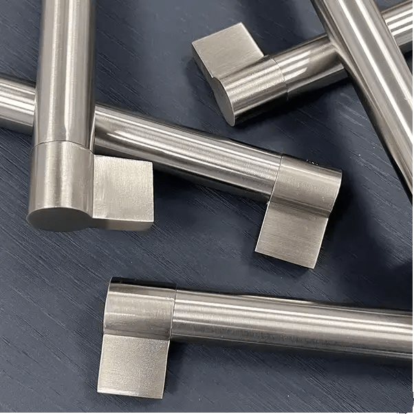 Ryecroft Brushed Nickel Long Bar Handle | Aspin Collins