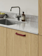 Lace - Bold Ribbed Face Handle | Maroon Red, Slate Blue, Dusty Yellow | Aspin Collins