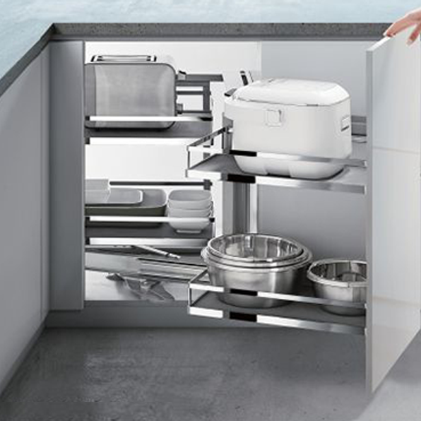 Expando Corner Pull-Out Unit | Soft-Close Storage for Corner Cabinets | Aspin Collins