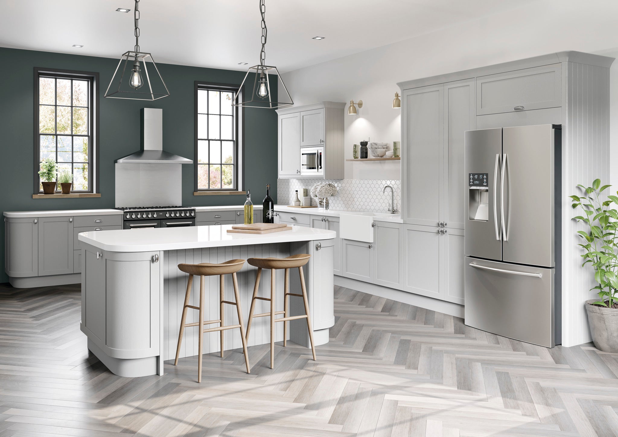 Mayfair Light Grey Shaker Kitchen Doors | Aspin Collins