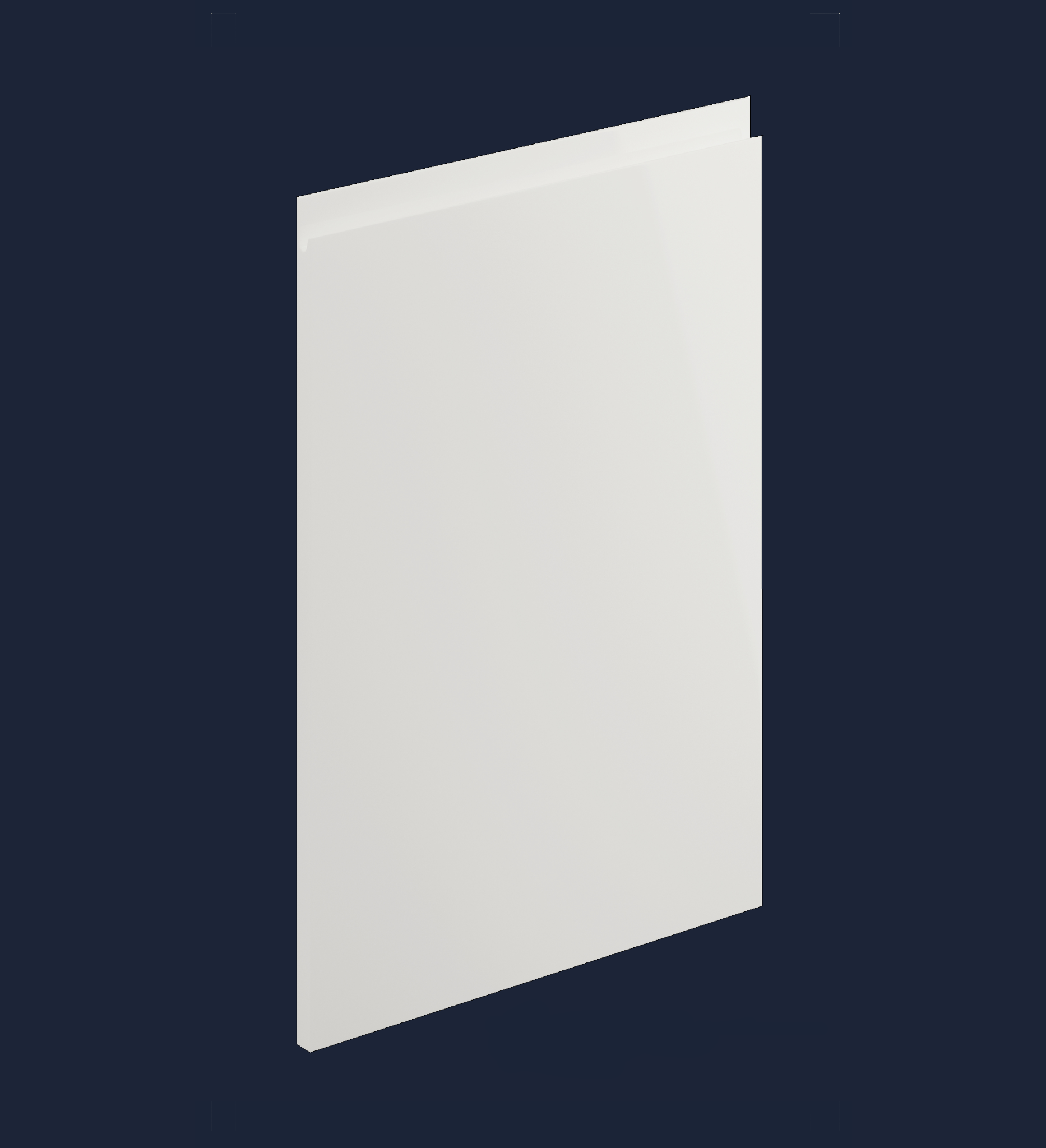 Levana Light Grey Gloss Kitchen Doors | High-Gloss Light Grey Handleless Doors | Aspin Collins