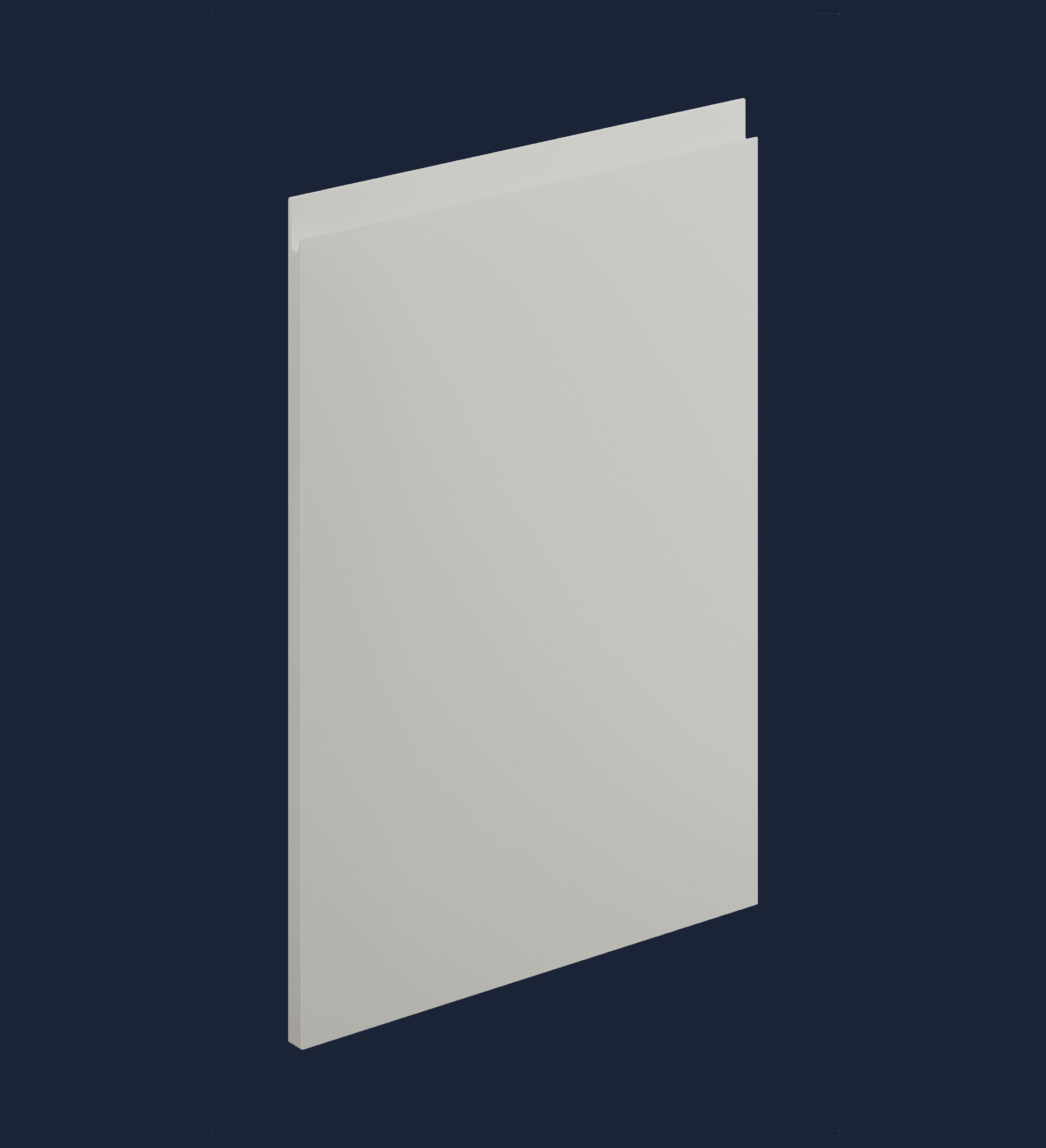 Levana Light Grey Matt Kitchen Doors | Contemporary Soft Matt Kitchen Doors | Aspin Collins