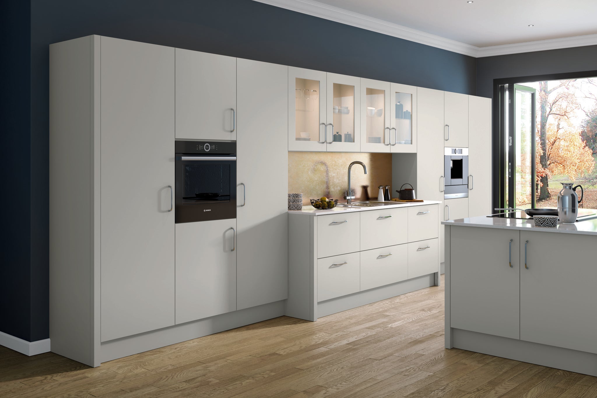 Slab Finishing Components | Light Grey Matt | Aspin Collins