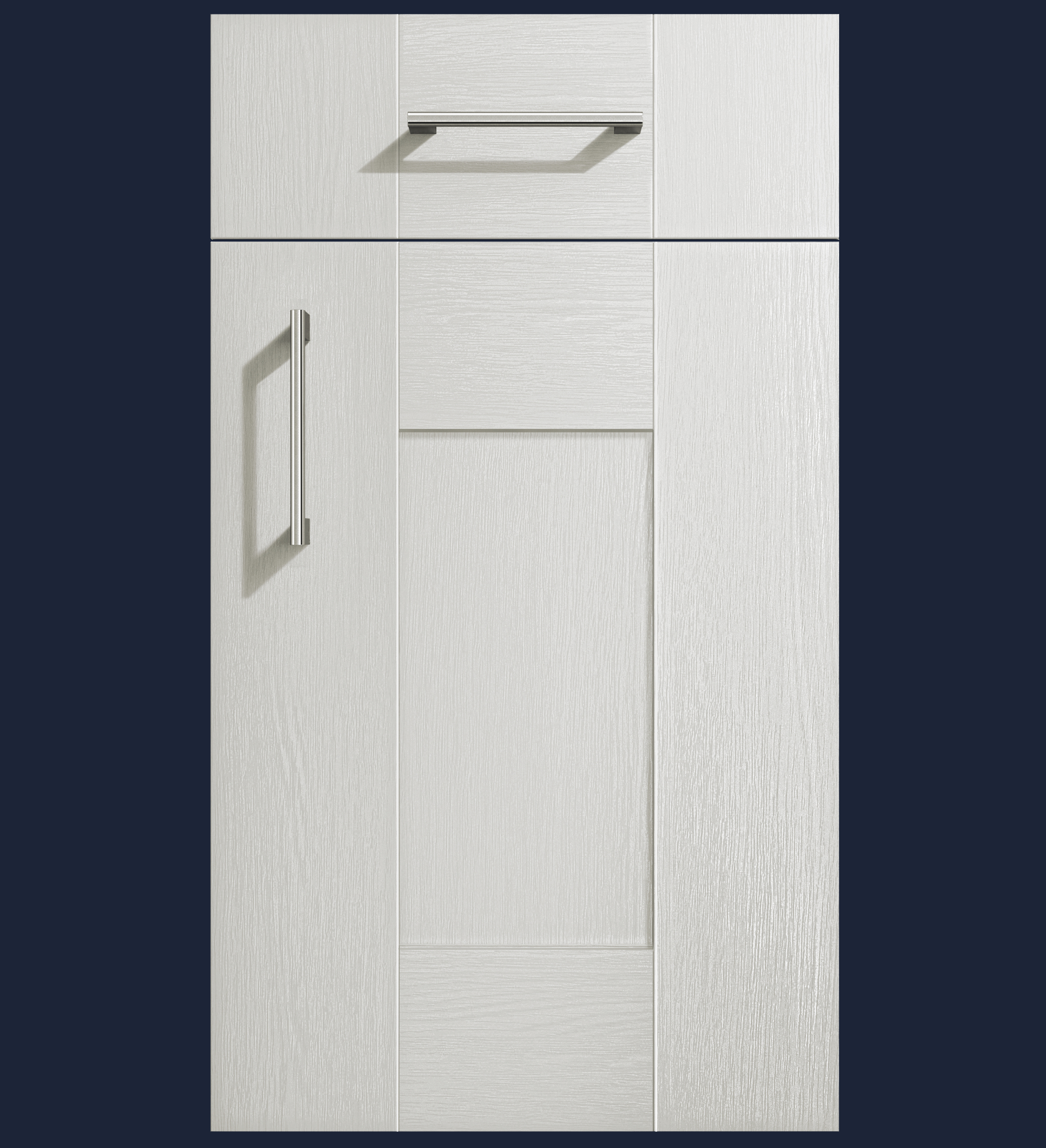 Light Grey | Woodgrain Shaker Kitchen Doors - Aspin Collins
