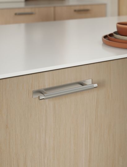 Manor - Knurled T-Bar Handle with Backplate & Round Knob | Aspin Collins 
