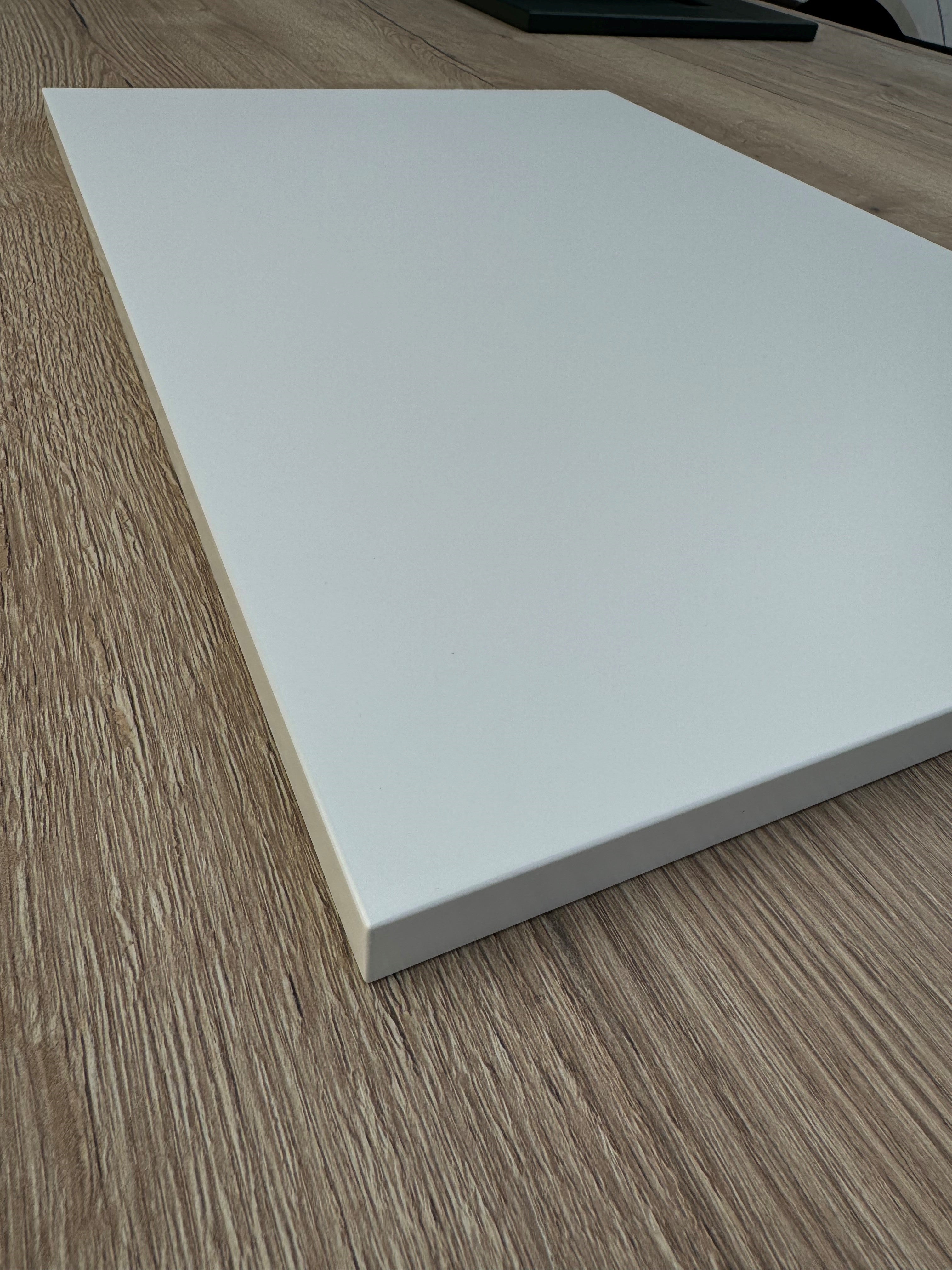Valencia White Matt Drawer Fronts | Sleek & Contemporary Slab Kitchen Drawers | Aspin Collins