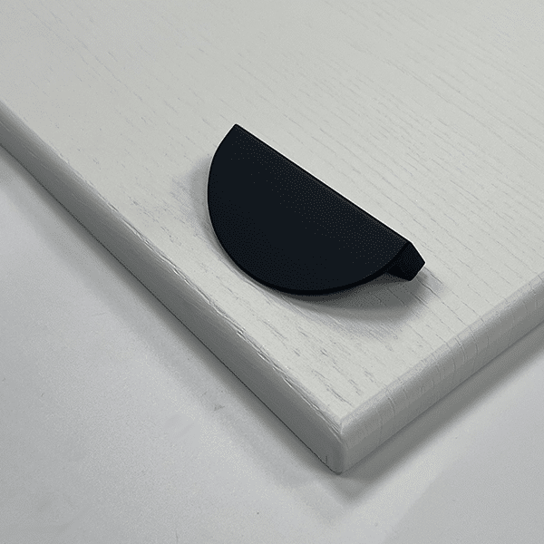 Harrow Crescent Pull Handle – Gold, Black | Elegant Cupboard Fitting | Aspin Collins