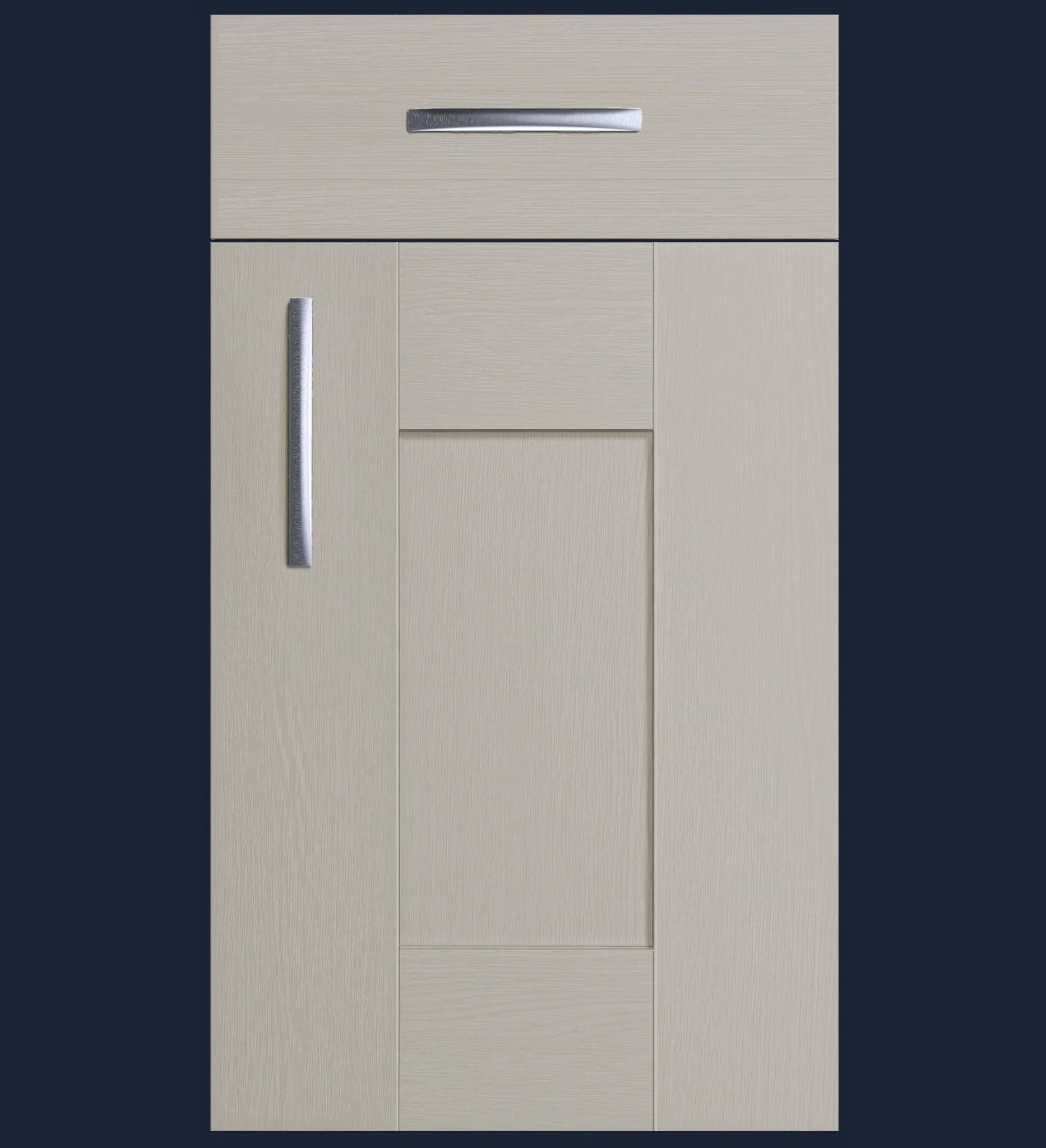 Mussel | Woodgrain Shaker Kitchen Doors | Aspin Collins