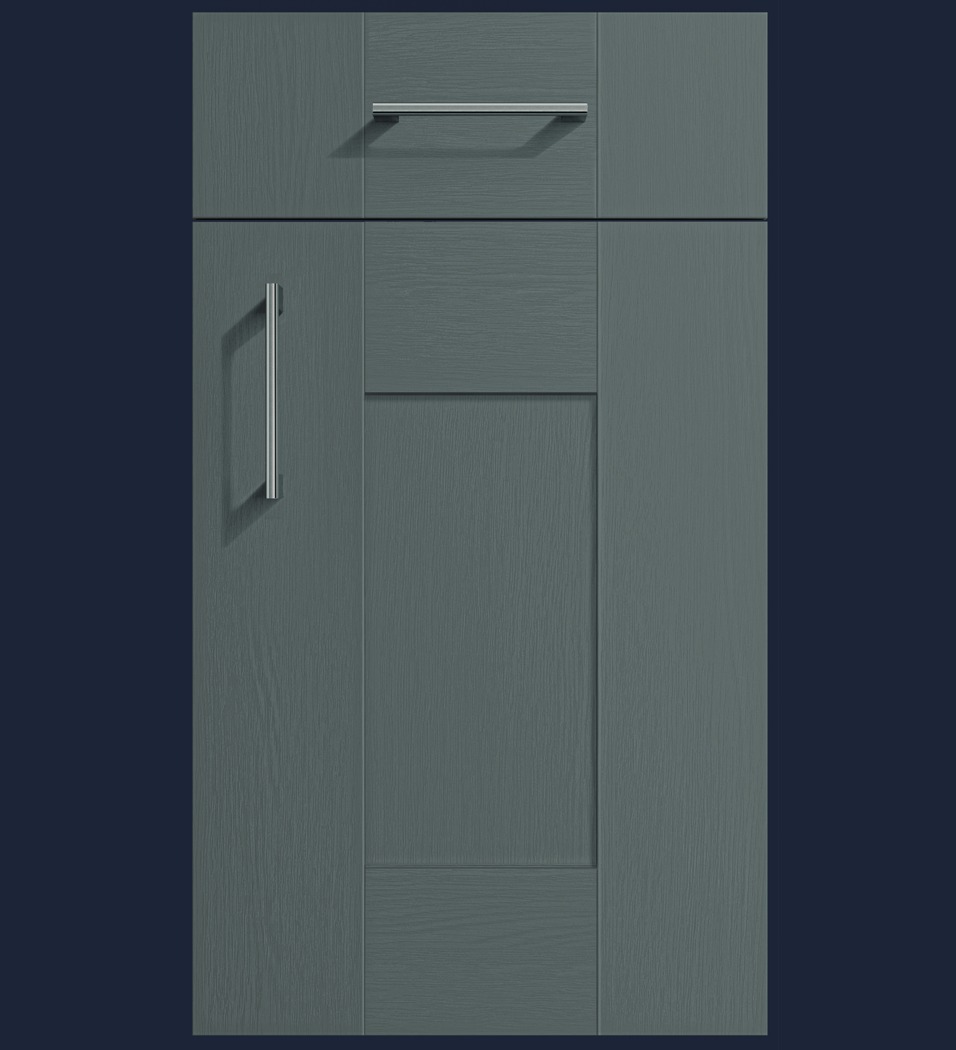 Dust Grey | Woodgrain Shaker Kitchen Doors - Aspin Collins