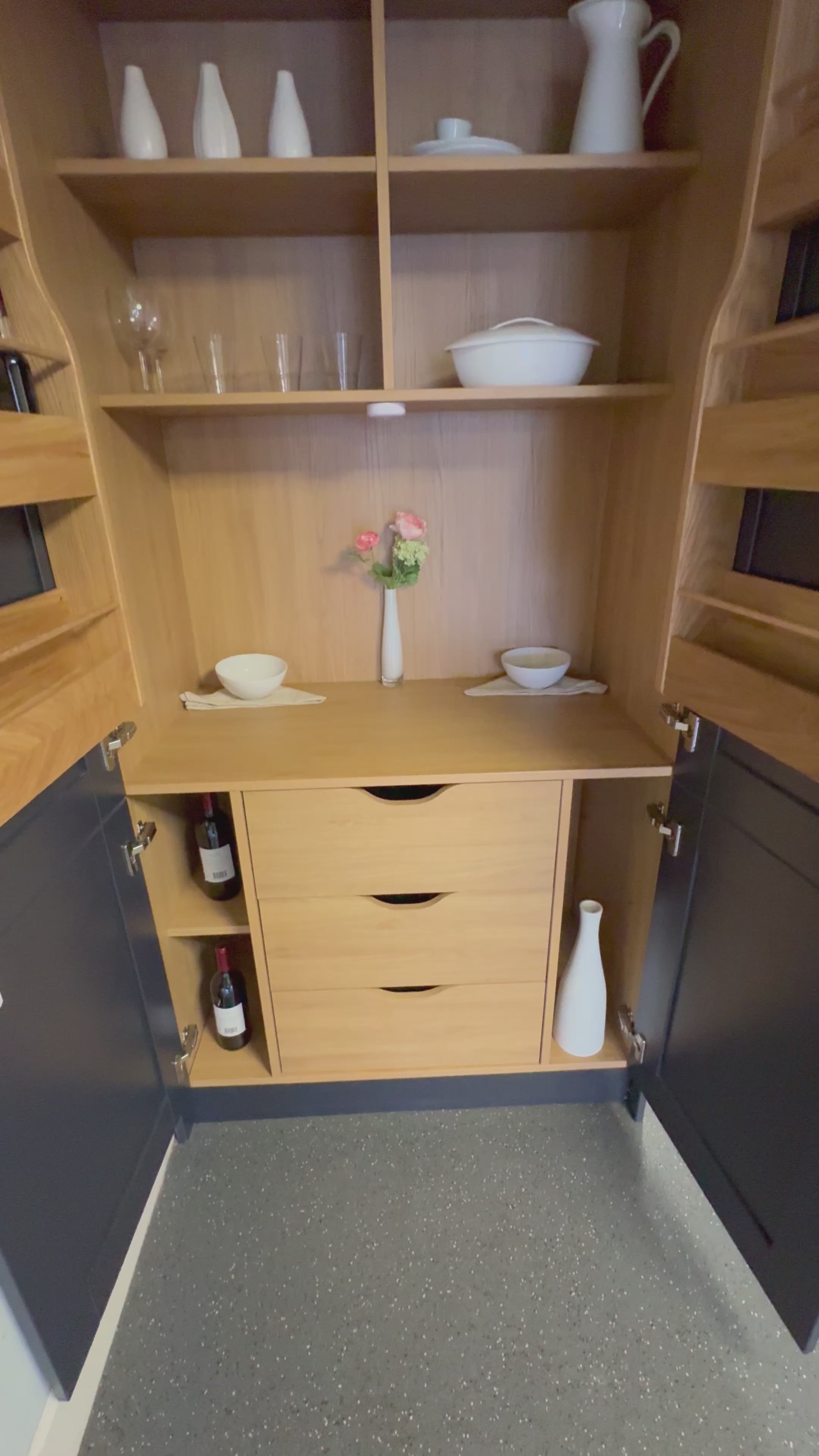 Oak Butler's Pantry 1970mm — tall kitchen pantry cabinet