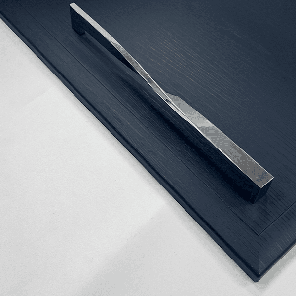 Sherwood Sculptural Chrome Twist Cabinet Handle UK | Aspin Collins