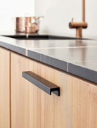 Station - Finger Pull Grip Handle & Knob | Brass, Black, Inox | Aspin Collins