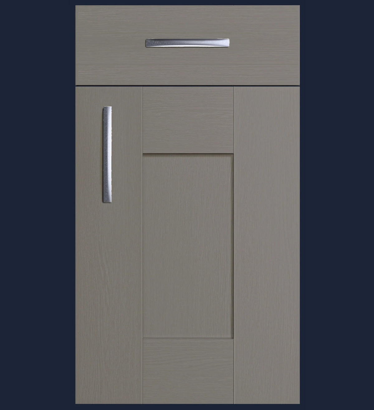 Stone Grey | Woodgrain Shaker Kitchen Doors | Aspin Collins