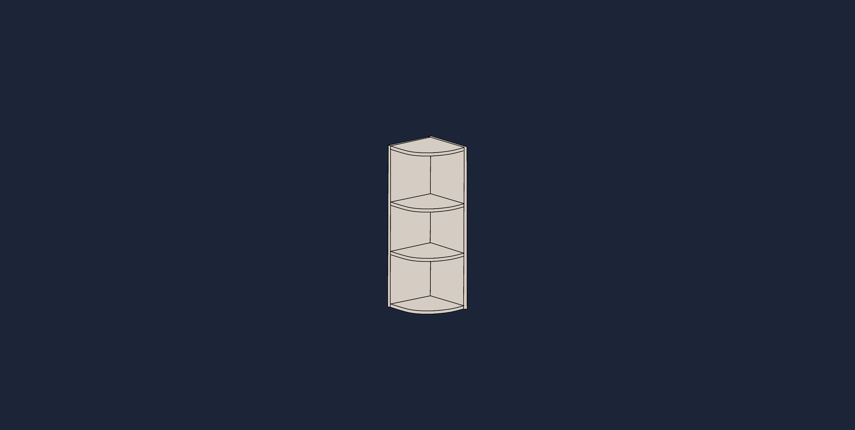 Curved Wall Unit 900mm | Aspin Collins
