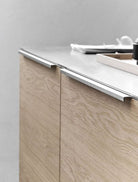 Trim - Recessed Aluminium Edge Pull | Inox Look | Aspin Collins