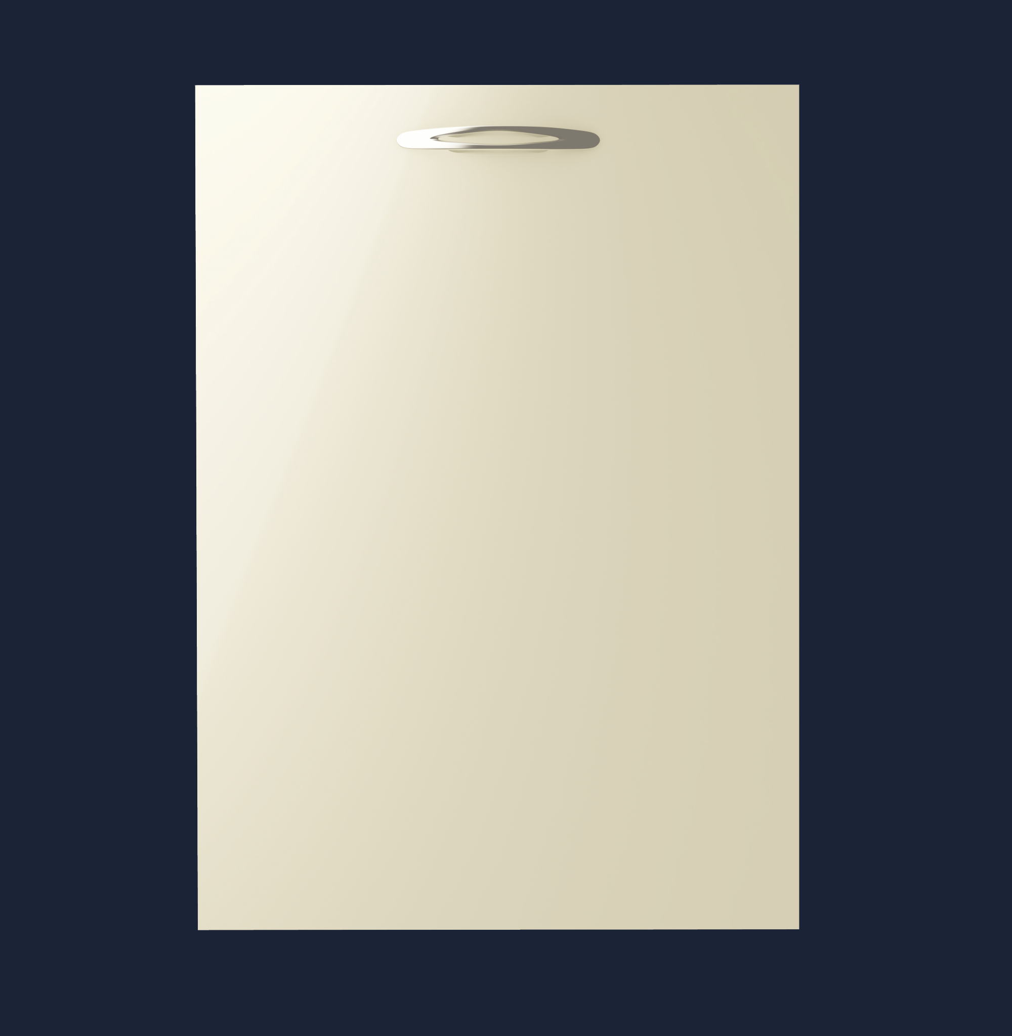 Slab Drawer Fronts | Ivory High-Gloss | Aspin Collins