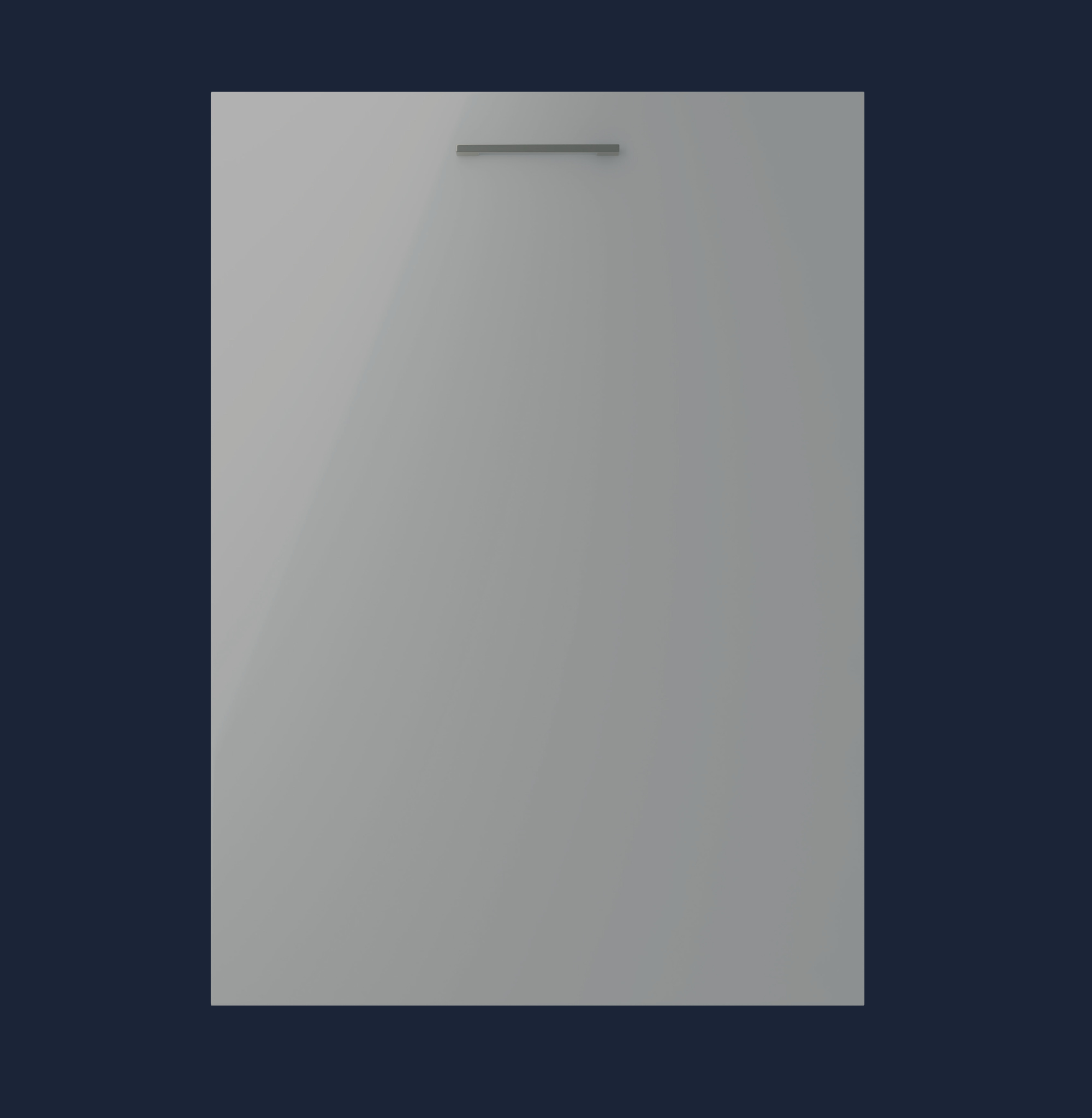 Slab Drawer Fronts | Light Grey High-Gloss | Aspin Collins