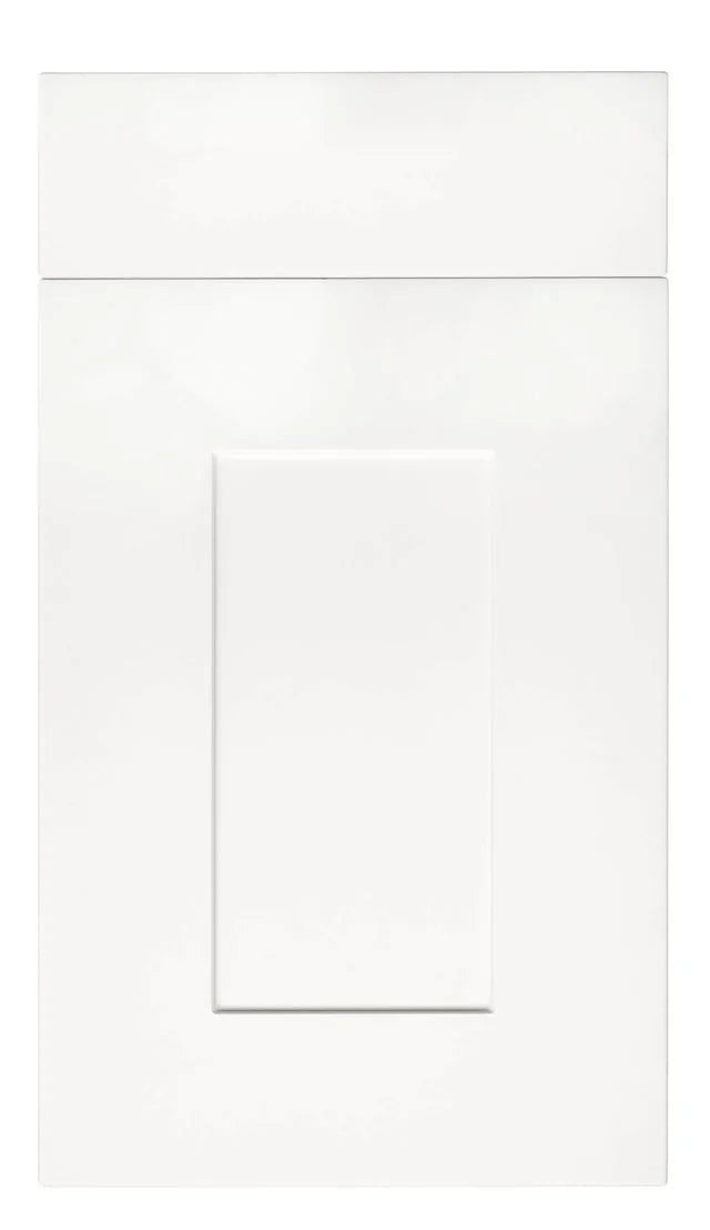 White | Bold Frame Matt Shaker Kitchen Doors | Aspin Collins