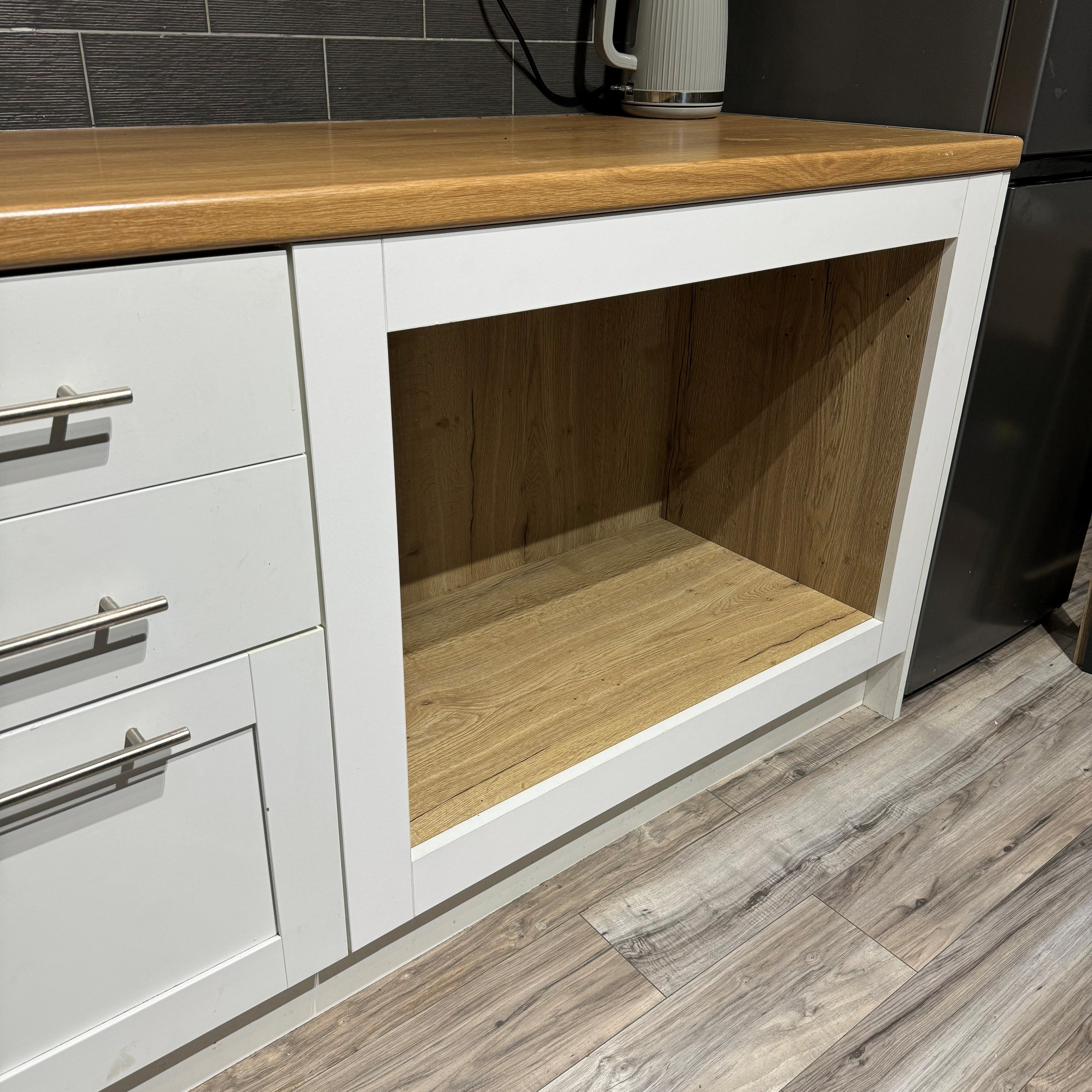 Integrated Kitchen Cabinet Dog Bed | DIY Flat Pack | Bespoke Look for Less | Aspin Collins