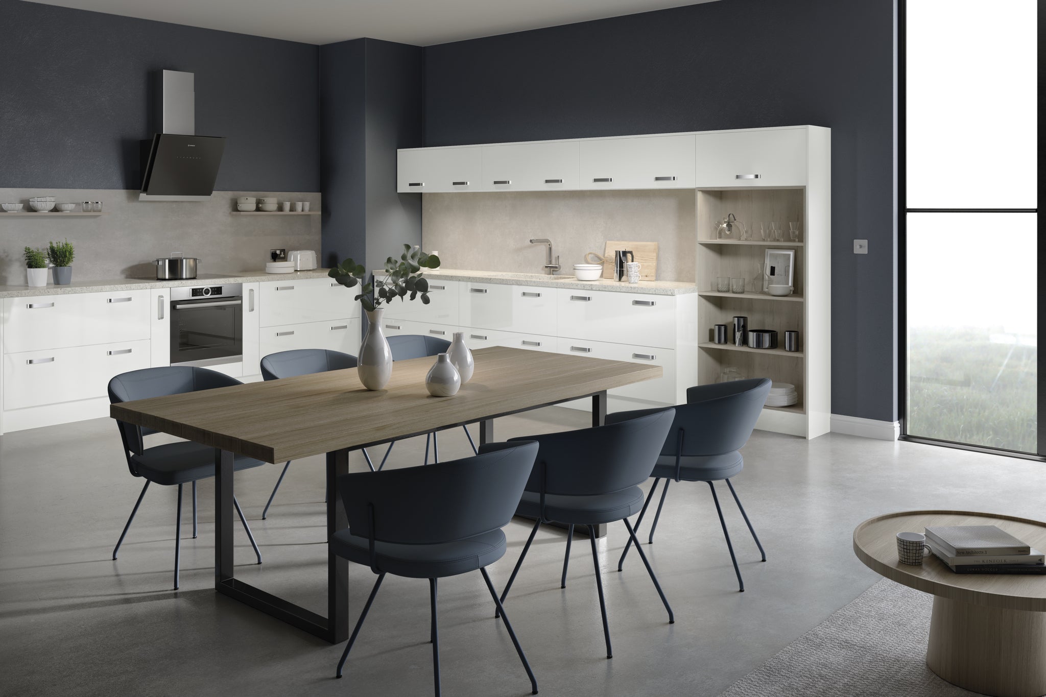 Slab Finishing Components | White High-Gloss | Aspin Collins