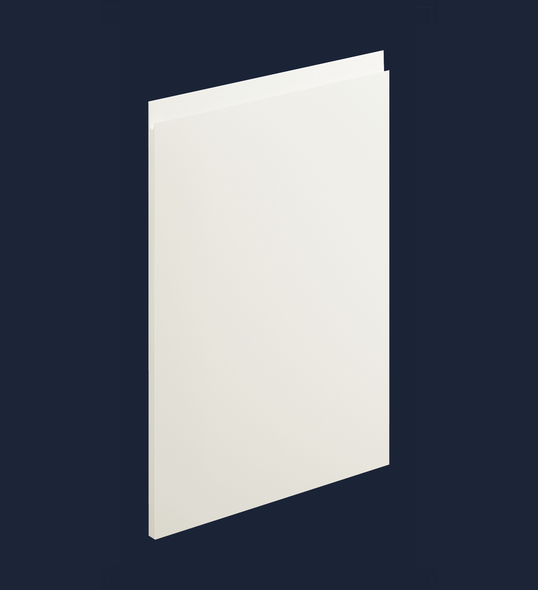 Levana White Matt Kitchen Doors | White Matt Handleless Kitchen Doors | Aspin Collins